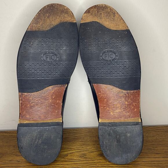 Johnston & Murphy Mens Tassel Two Toned Black Brown Leather Woven Loafers 9 M - Picture 6 of 7